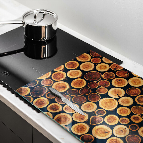 Skärbräda glas modern Trästubbar