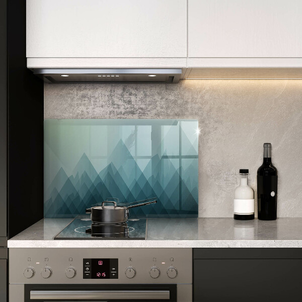 Skärbräda glas modern Abstrakta berg