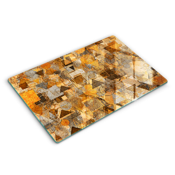 Skärbräda glas modern Geometriska former mönster