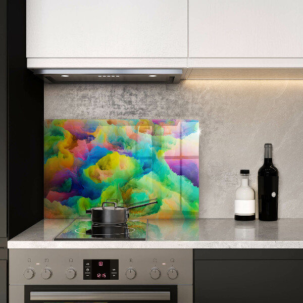 Skärbräda glas modern Färgglad abstraktion