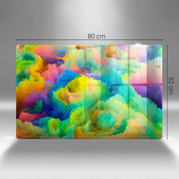 Skärbräda glas modern Färgglad abstraktion