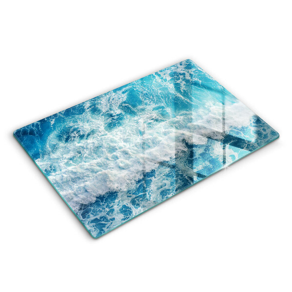 Skärbräda glas modern Vatten havsvågor
