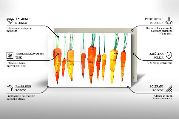 Skärbräda glas modern Morot illustration