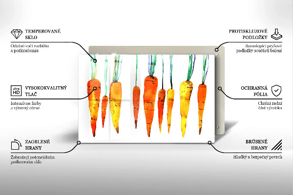 Skärbräda glas modern Morot illustration