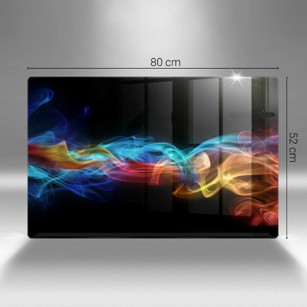 Skärbräda glas modern Färgad rök