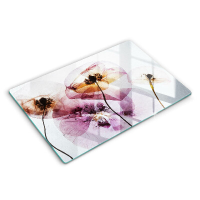 Skärbräda glas modern Fina blommor