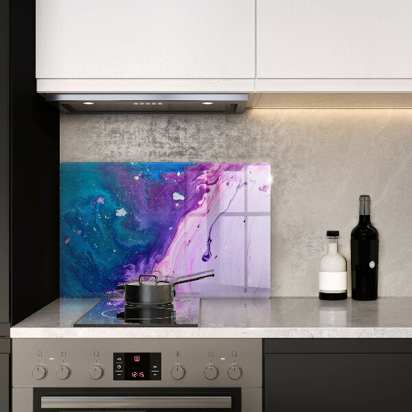 Skärbräda glas modern Abstraktion bläck