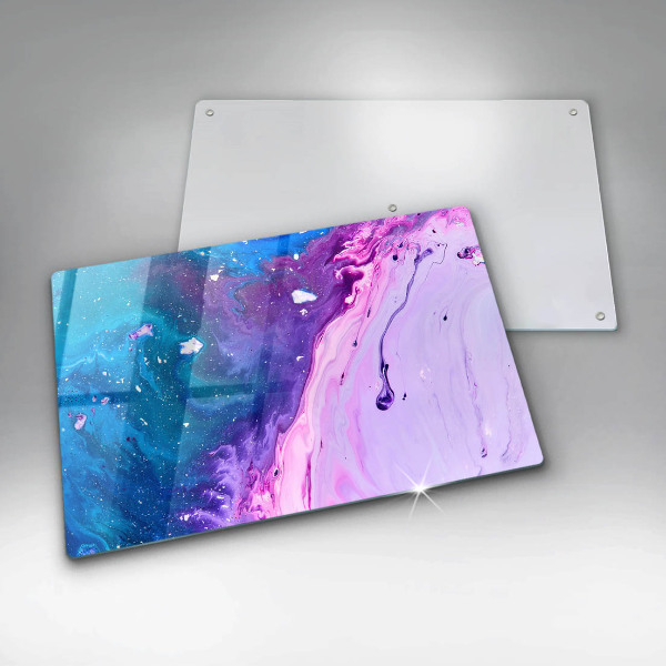 Skärbräda glas modern Abstraktion bläck