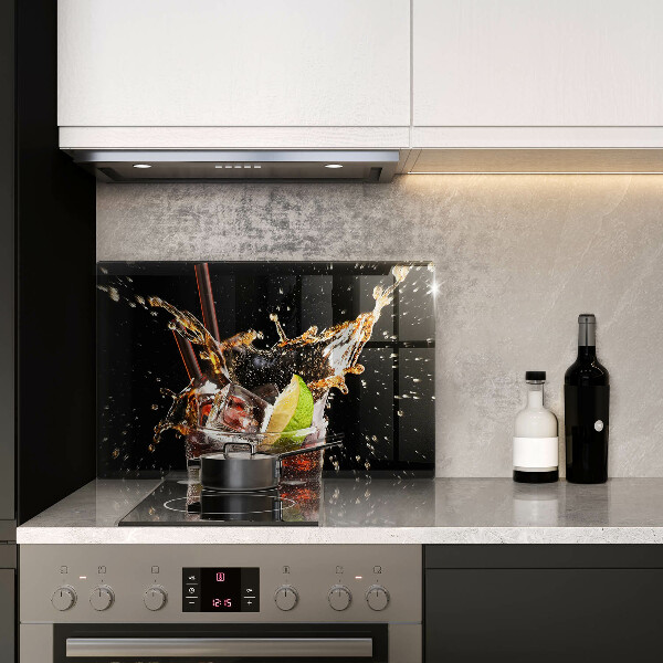 Skärbräda glas modern Drick med is