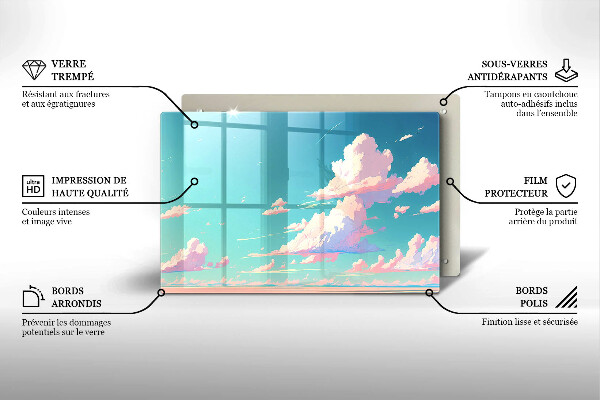 Skärbräda glas modern Sagohimlen