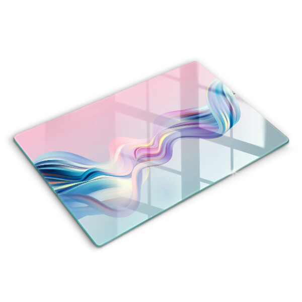 Skärbräda glas modern Pastell abstraktion