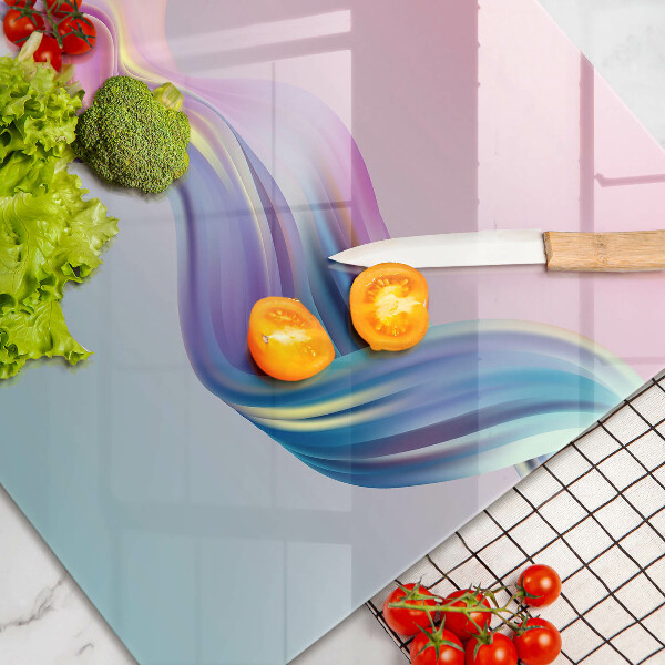 Skärbräda glas modern Pastell abstraktion