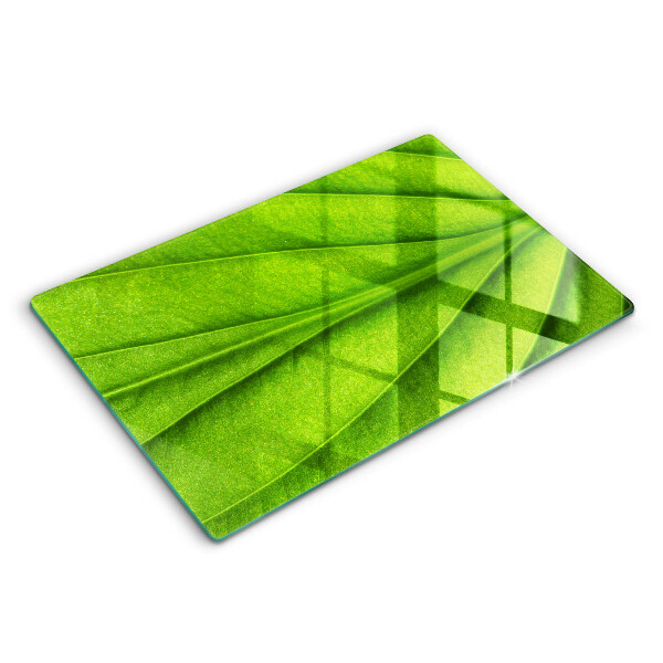 Skärbräda glas modern Lövvens natur