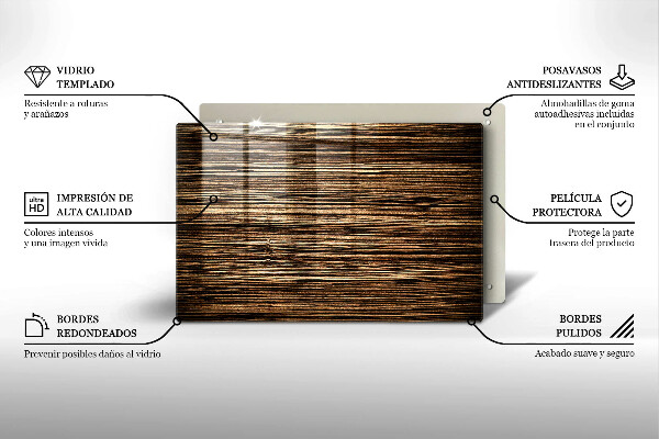 Skärbräda glas modern Trästruktur