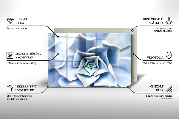 Skärbräda glas modern Plantera blomma