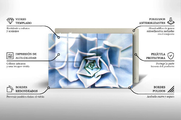 Skärbräda glas modern Plantera blomma