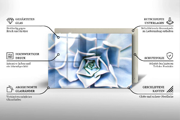 Skärbräda glas modern Plantera blomma