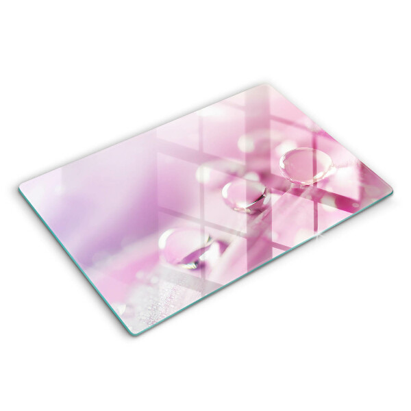 Skärbräda glas modern Dagg blomblad