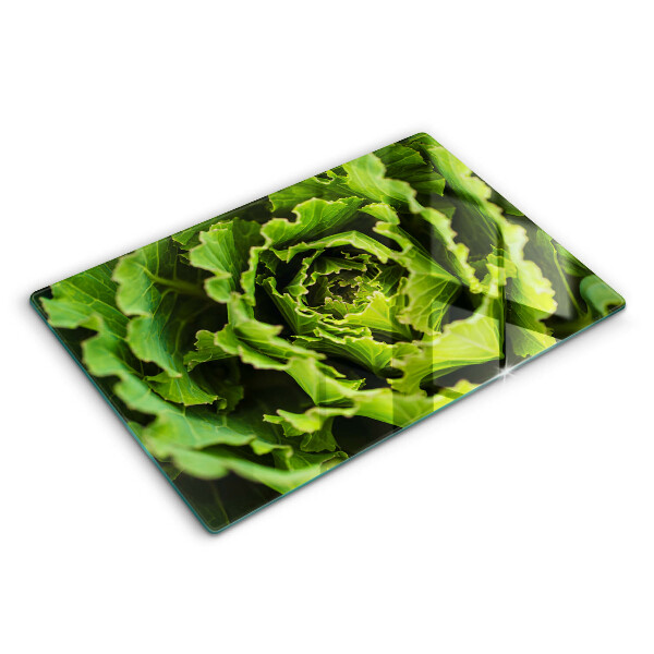 Skärbräda glas modern Äter salladsblad