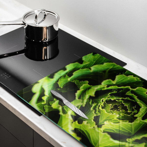 Skärbräda glas modern Äter salladsblad