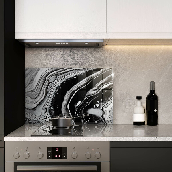 Skärbräda glas modern Bläckabstraktion