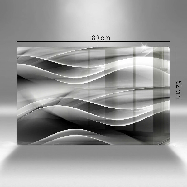 Skärbräda glas modern Abstraktion mjuka linjer