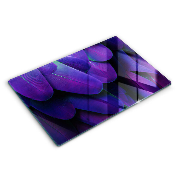 Skärbräda glas modern Neon fjädrar