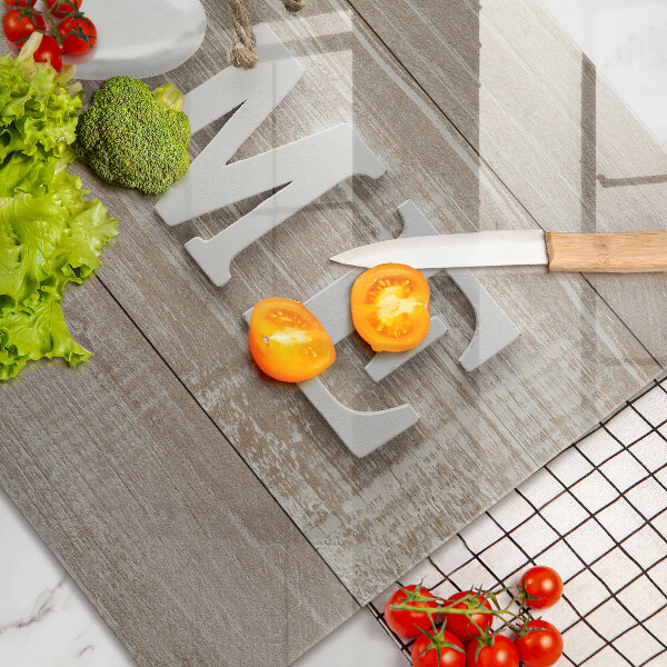 Skärbräda glas modern Styrelser och hem tecken