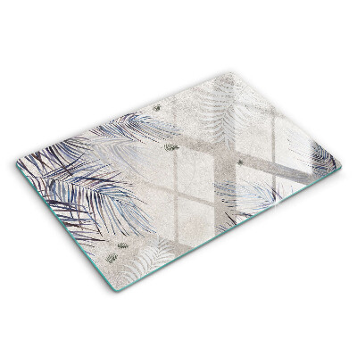 Skärbräda glas modern Subtila blad