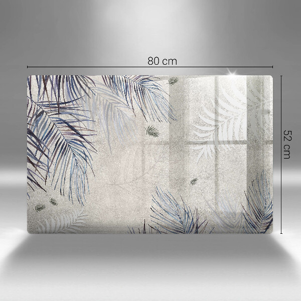 Skärbräda glas modern Subtila blad