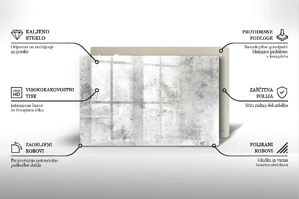 Skärbräda glas modern Betongstruktur