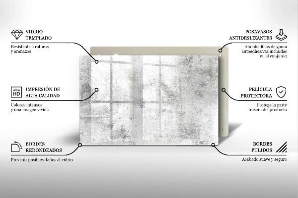 Skärbräda glas modern Betongstruktur