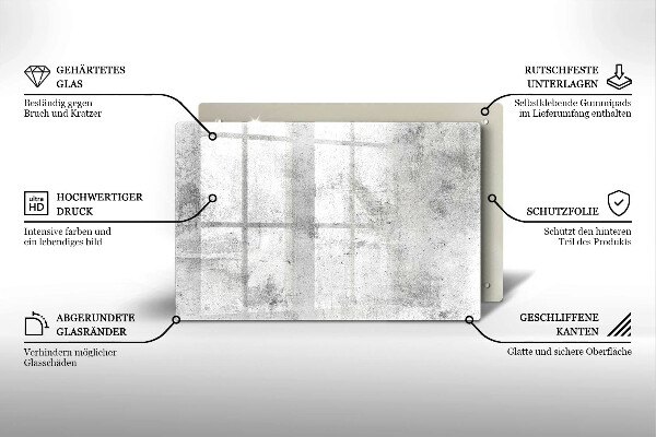 Skärbräda glas modern Betongstruktur