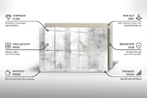 Skärbräda glas modern Betongstruktur