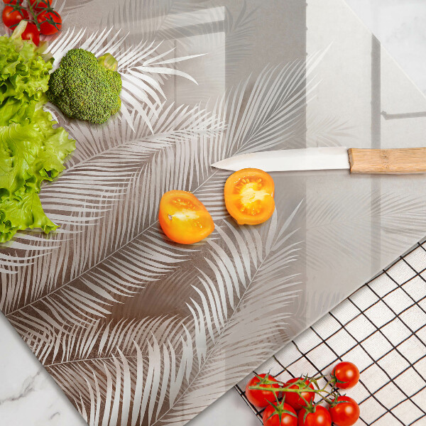 Skärbräda glas modern Boho lämnar växter