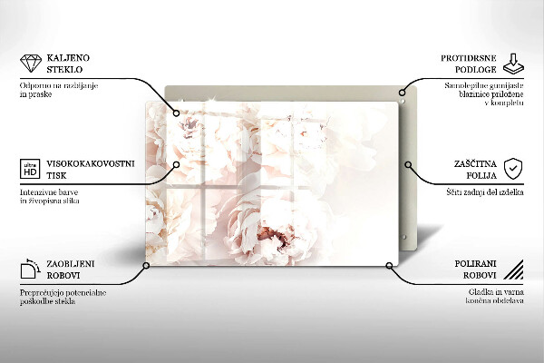 Skärbräda glas modern Pastellpioner