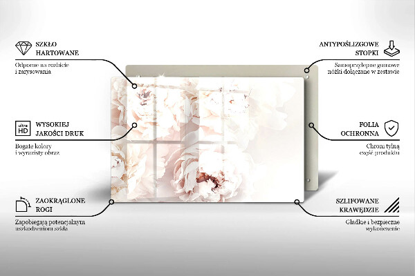 Skärbräda glas modern Pastellpioner
