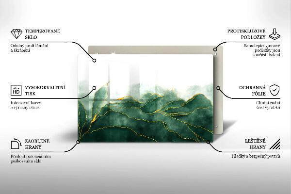 Skärbräda glas modern Abstrakt natur