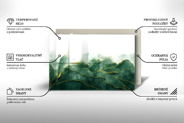 Skärbräda glas modern Abstrakt natur