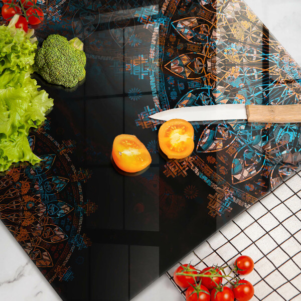 Skärbräda glas modern Boho vintage hjul