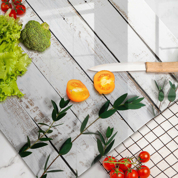 Skärbräda glas modern Gamla brädor och löv