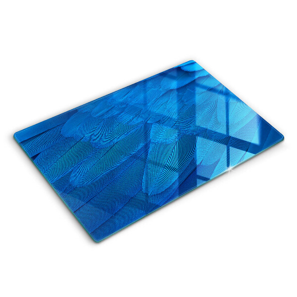 Skärbräda glas modern Fågelfjädrar