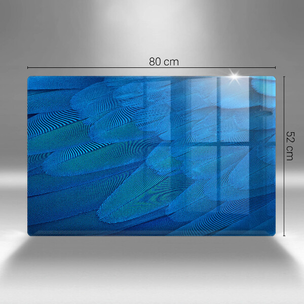 Skärbräda glas modern Fågelfjädrar