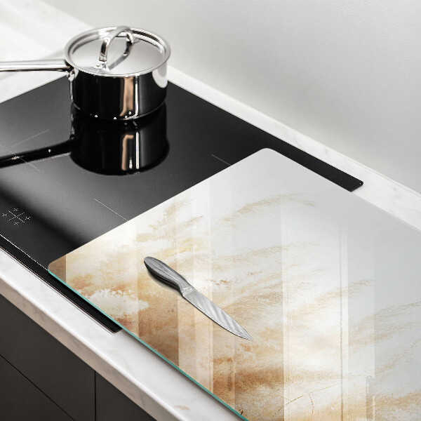 Skärbräda glas modern Pampas gräs