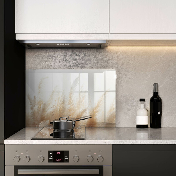 Skärbräda glas modern Pampas gräs