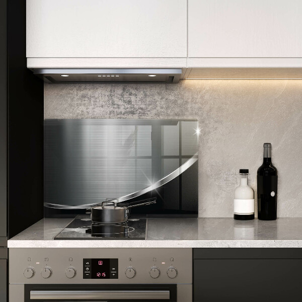 Skärbräda glas modern Abstraktion med metall