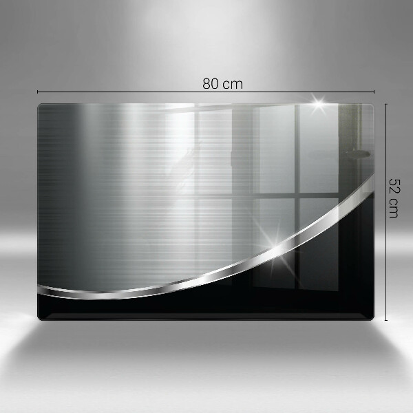 Skärbräda glas modern Abstraktion med metall