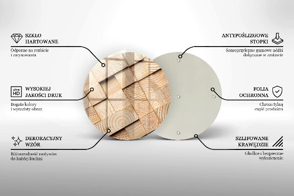 Skärbräda glas unik Trärutor