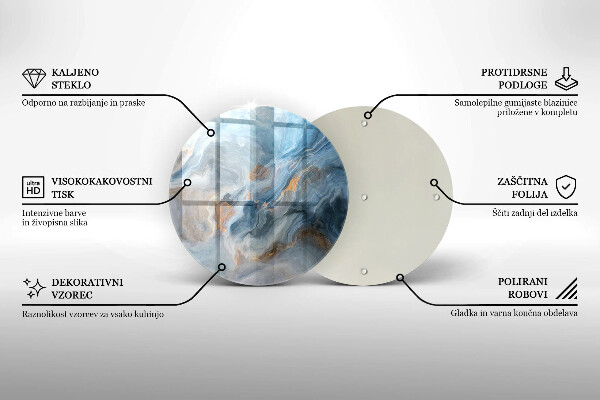 Skärbräda glas unik Marmor textur