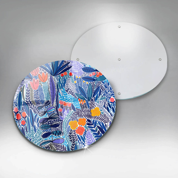 Skärbräda glas unik Målad äng